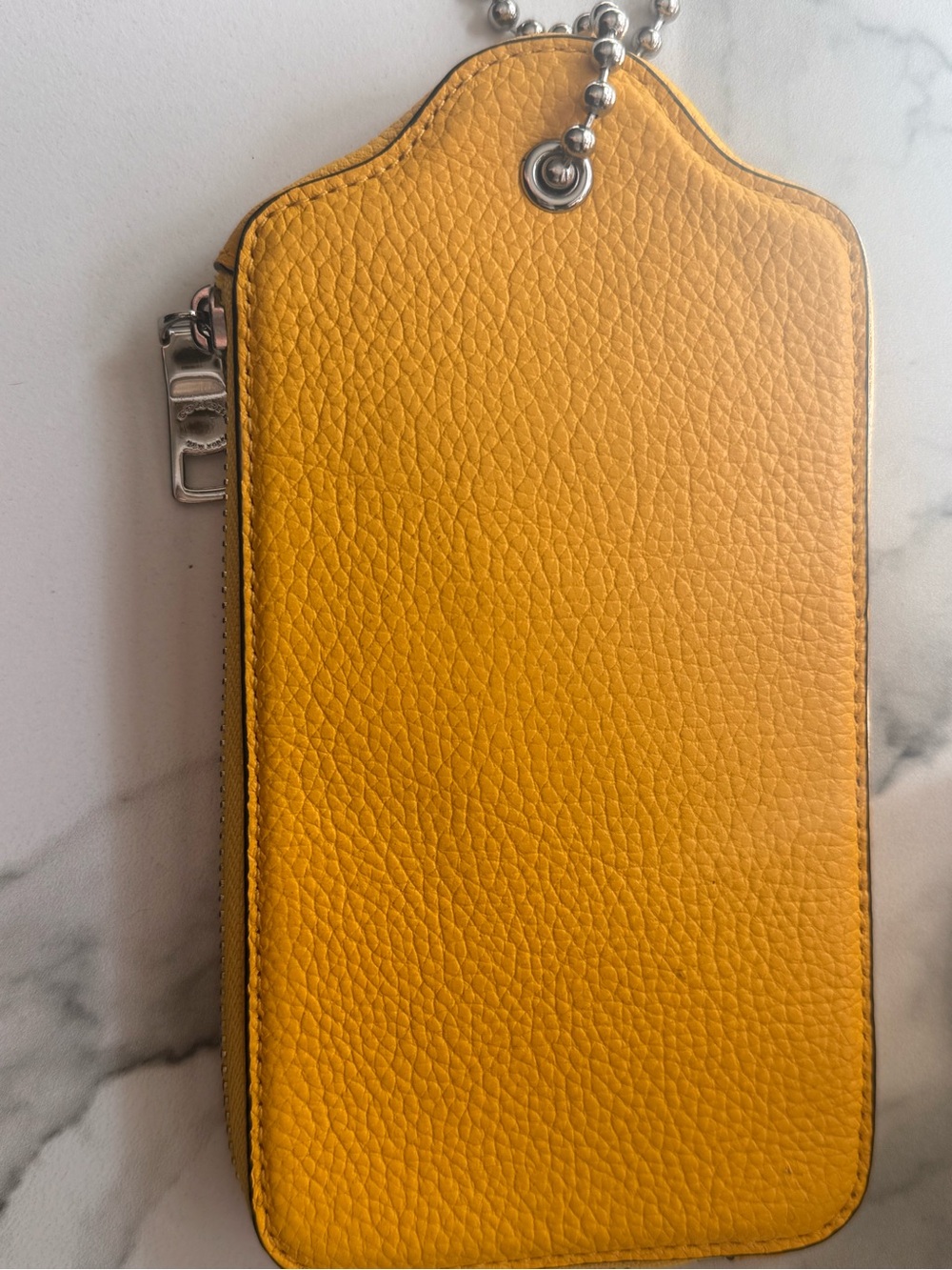 Coach Yellow Leather Multifunction XL Hangtag Wallet - Picture 3 of 8